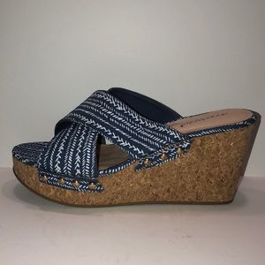 Blue and White Wedge